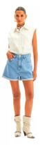 Shorts Jeans Claro Mom Super High Detalhes Lança Perfume Shorts Jeans Claro Mom Super High Detalhes Lança Perfume