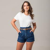 Shorts Jeans Clochard Pregas Feminino Disparate