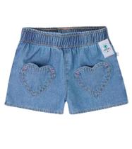 Shorts Jeans Coração Tam.3 Shorts Jeans Coração Tam.3