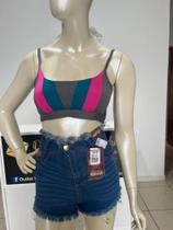 Shorts Jeans Curto com Elastano - Veste 36