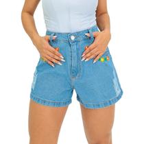 shorts jeans curto feminino do 38, 40, 42, 44 estilo blogueirinha