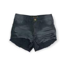 Shorts Jeans Curto Sarja Feminino Jeans Destroyed Colorido 36 Ao 46