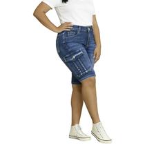 Shorts jeans Cuyulitcik femininos plus size cargo azul bermuda Shorts jeans Cuyulitcik femininos plus size cargo azul bermuda