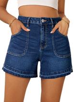 Shorts jeans Dokotoo, modernos, elásticos, de cintura alta, 2025, femininos Shorts jeans Dokotoo, modernos, elásticos, de cintura alta, 2025, femininos