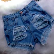 Shorts jeans feminina