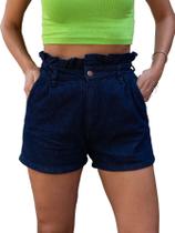 Shorts jeans feminino cintura alta Fashion Moda