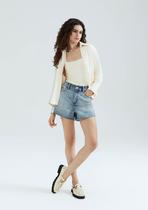 Shorts Jeans Feminino Cintura Média - Hering Shorts Jeans Feminino Cintura Média - Hering