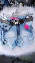 Shorts jeans feminino com laycra