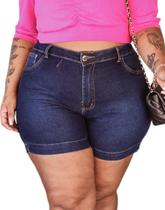 Shorts Jeans Feminino com Lycra Basico Plus Size 48 ao 54