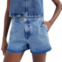 Shorts Jeans Feminino Hering Azul - HBAW1ASN