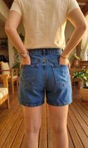 Shorts jeans feminino mom cintura alta azul hering tamanho:46