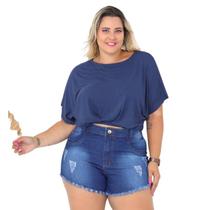 Shorts Jeans Feminino Plus Size - La RosaFlor