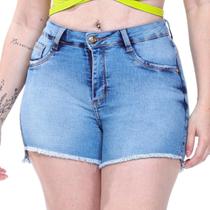 Shorts Jeans Feminino ref7024 - Azul Claro