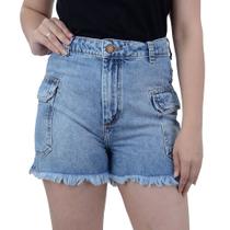 Shorts Jeans Feminino Tharog Mom Cargo - TH2342JN