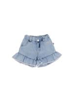 Shorts jeans infantil Alphabeto - Balé das cores Shorts jeans infantil Alphabeto - Balé das cores