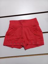 Shorts jeans infantil com straas