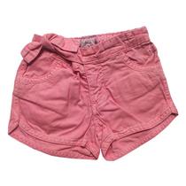 Shorts Jeans Infantil Feminino Toffee Cor Rosa - Tamanho 01