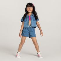 Shorts Jeans Infantil Menina Brandili