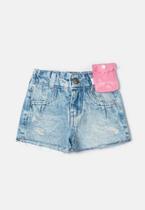 Shorts Jeans Infantil Menina Sun Place Jeans