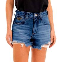 Shorts Jeans Lança Perfume Comfort High Pr25 Azul Feminino