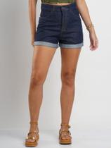 Shorts Jeans Modelo Mom Feminino