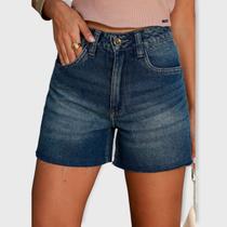 Shorts Jeans Mom Barra A Fio Feminino Revanche Baraguá