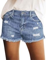 Shorts jeans Onlypuff Cut Off Vintage Ripped Light Blue M Women Shorts jeans Onlypuff Cut Off Vintage Ripped Light Blue M Women