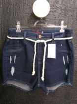 shorts jeans plus size com elastano
