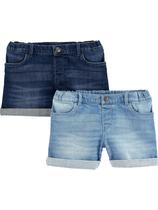 Shorts jeans Simple Joys da Carter's Baby Girls de 3 a 6 meses Shorts jeans Simple Joys da Carter's Baby Girls de 3 a 6 meses