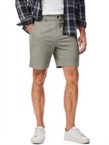 Shorts JMIERR Hybrid Chino para homens, Slim Fit, 18 cm, costura interna, cinza claro Shorts JMIERR Hybrid Chino para homens, Slim Fit, 18 cm, costura interna, cinza claro
