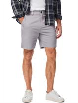 Shorts JMIERR Slim Fit Chino de 18 cm com costura interna para homens, cinza, tamanho P