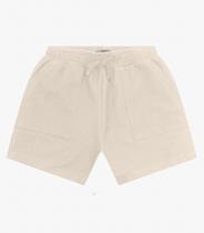 Shorts Juvenil Feminino em Moletinho Minty Bege Shorts Juvenil Feminino em Moletinho Minty Bege