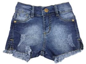 Shorts juvenil jeans stone confort
