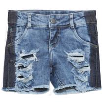 Shorts Juvenil Look Jeans Detonado Jeans
