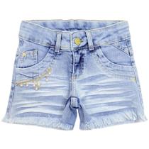 Shorts Juvenil Look Jeans Marmorizado Jeans - UNICA - 6