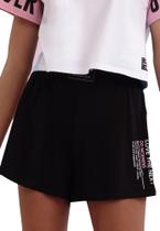 Shorts Juvenil Preto Vanilla Cream