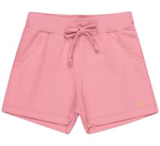 Shorts Kaiani em Moletom Touch com cadarço decorativo Menina - 105 Shorts Kaiani em Moletom Touch com cadarço decorativo Menina - 105