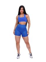 Shorts Legging 3D Meia Coxa Academia Cintura Alta Feminino
