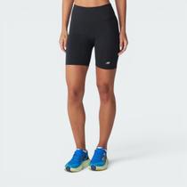 Shorts Legging New Balance Harmony High Rise 6" Cintura Alta Feminino Tamanho:MCor:Preto
