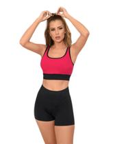 Shorts Legging Preto K2B Cintura Alta Poliamida