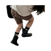Shorts Leggings De Yoga Com Estampa De Leopardo Para Meninas E Meninos
