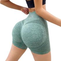 Shorts Levanta Bumbum Feminino Academia Fitness Yoga Cintura Alta
