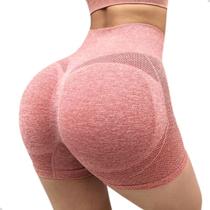 Shorts Levanta Empina Bumbum Fitness Treino Academia Yoga Pilates Corrida Cintura Alta Confortável