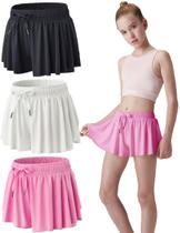 Shorts Liberty Pro Butterfly Skirts 2 em 1 para meninas, pacote com 3