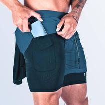 Shorts Liner Active 2 Em 1 - Bienpati - Academia Compressão