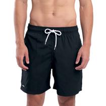 Shorts Liso Tactel Microfibra Praia Com Bordado Mash