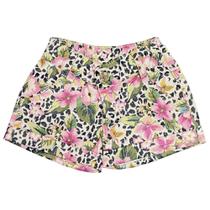 Shorts Look Jeans Barra Dobrada Floral - UNICA - 12