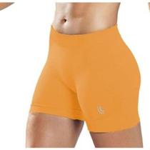 Shorts Lupo LSport Attack Original Feminino Academia Fitness Corrida Sem Costura Laranja