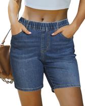 Shorts luvamia Denim Pull On para mulheres de cintura média tamanho S 4-6