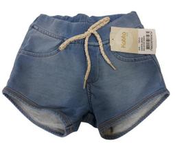 Shorts Luxo Jeans Molejeans Bebê Menina Katita Kids Ref 2424